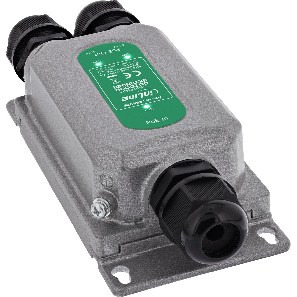 Extensor Poe Gigabit, 90 W, 2 Puertos, Ip67, Ieee 802.3bt  Inline®