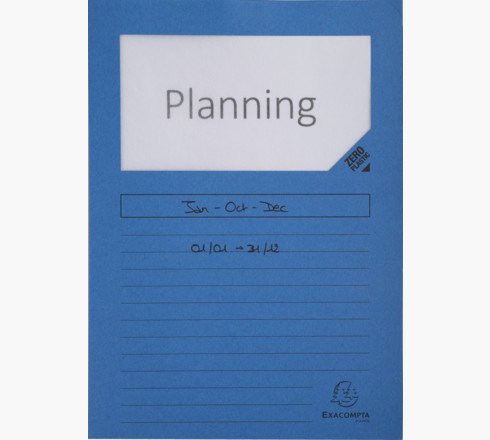 Exacompta Subcarpeta A4 Forever Con Ventana Azul Marino 120gr -100u-