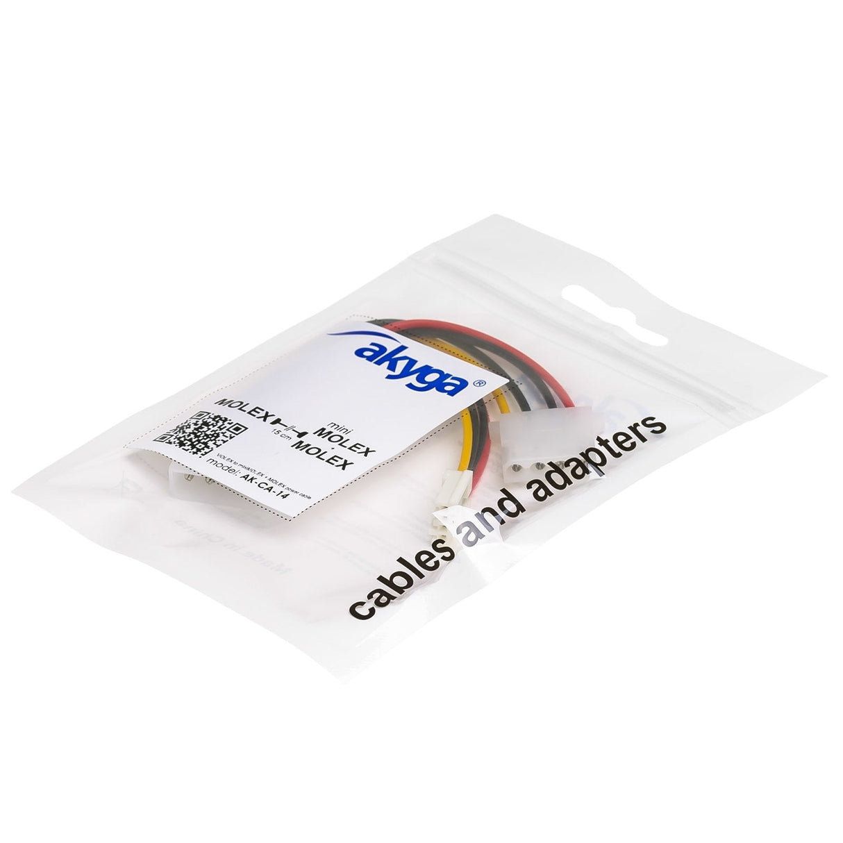 Akyga Adaptador Molex / Molex + Minimolex 15cm Ak-Ca-14