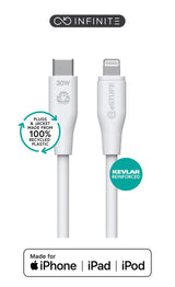EAN 5715063055441 - eSTUFF ES602370-BULK cable de conector Lightning 3 m Blanco imagen 1