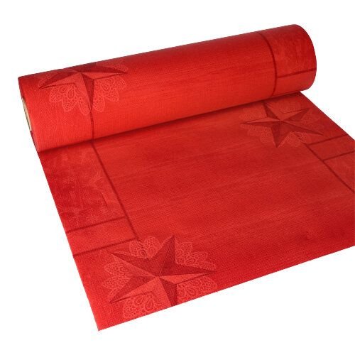 Papstar Tischläufer Rising Star 88167 Rojo 40,0 Cm X 24,0 M, 1 Unidades