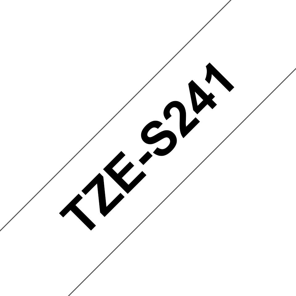 EAN 0012502626305 - Brother TZE-S241 cinta para impresora de etiquetas Negro sobre blanco TZ imagen 1