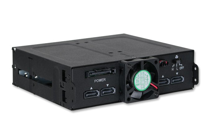 Icy Dock Mb607sp-B Panel Bahía Disco Duro 13,3 Cm (5.25") Funda De Disco Duro Negro