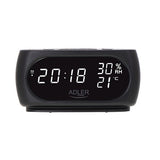 Adler Ad 1186  Reloj De Sobremesa Digital Triangular Negro