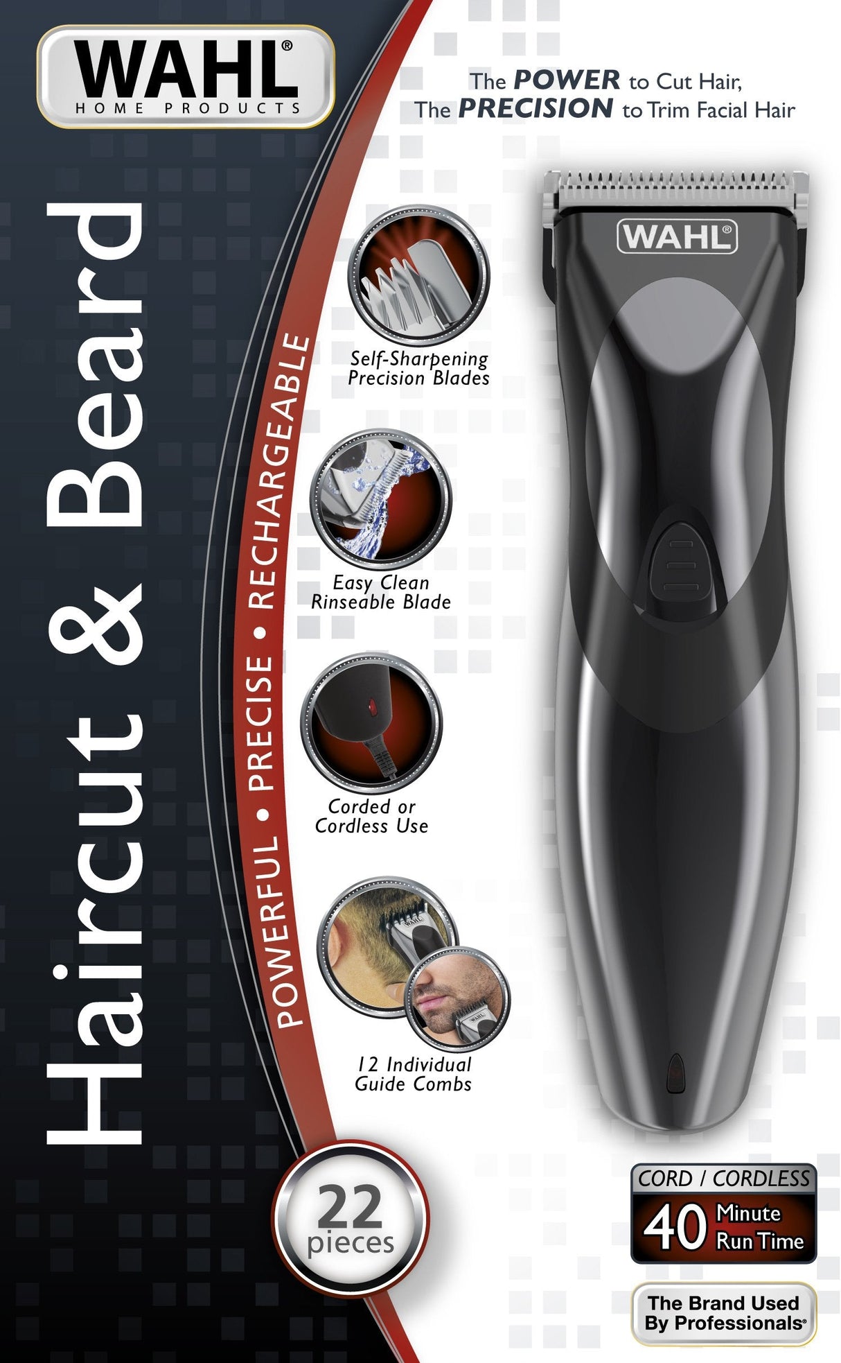 EAN 0043917963556 - Wahl 9639-816 cortadora de pelo y maquinilla Negro Níquel-metal hidruro (NiMH) imagen 2