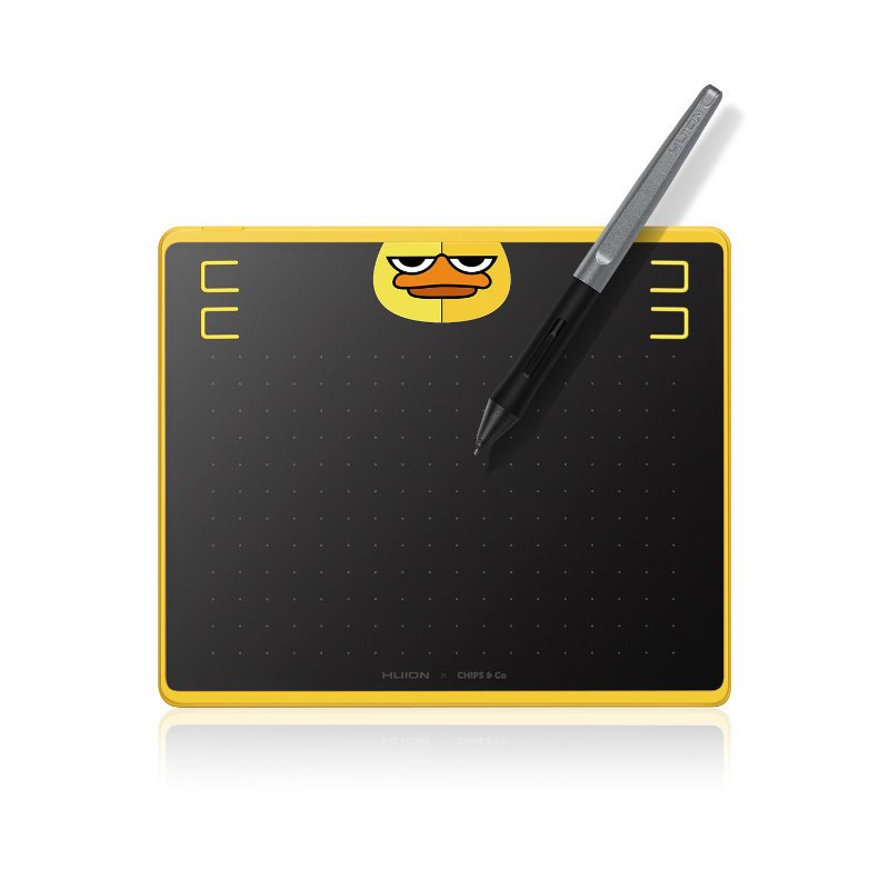 Huion Hs64 Special Edition Graphics Pen Tablet Tableta Digitalizadora Negro, Amarillo 5080 Líneas Por Pulgada 160 X 102 Mm Usb