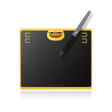 Huion Hs64 Special Edition Graphics Pen Tablet Tableta Digitalizadora Negro, Amarillo 5080 Líneas Por Pulgada 160 X 102 Mm Usb