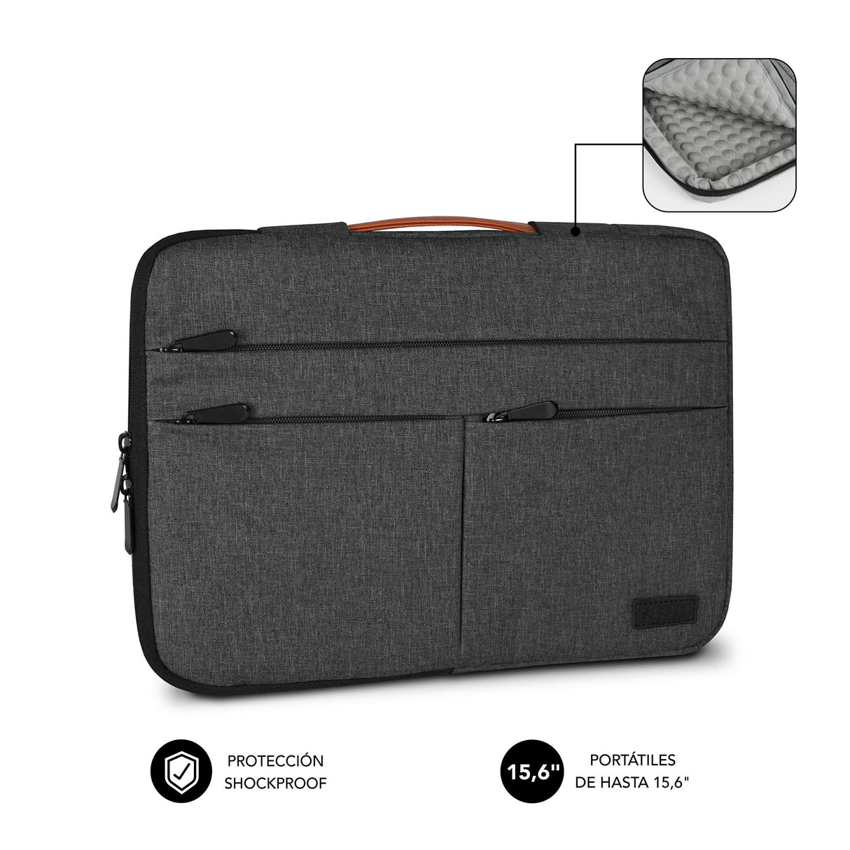 EAN 8436586742713 - SUBBLIM SUBLS-AP36050 maletines para portátil 39,6 cm (15.6") Gris imagen 2