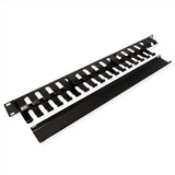 48,26cm 19pulgadas Placa Frontal 1 He Con Rangierkanal 40x40mm Negro