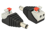 Delock Adaptador Terminalblock Con Pulsador > Dc 2,1 X 5,5 M