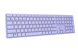 Teclado Rapoo Wireless Y Bluetooth E9800m 2.4ghz Bt 3.0 5.0 Diseã±O Ultrafino Bateria Lilabase Aluminio Multi Mode