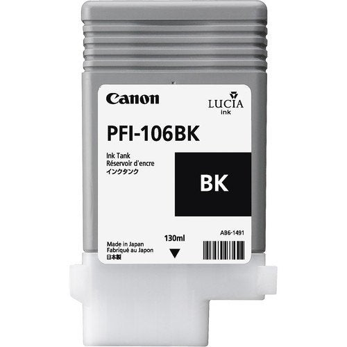 Canon Cartucho Negro Pfi106bk  Ipf6300/6350/6400/6450 130ml