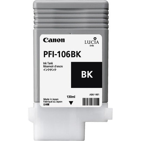 EAN 4960999909509 - Canon PFI-106 BK cartucho de tinta 1 pieza(s) Original Foto negro imagen 1