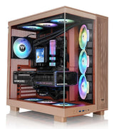 Thermaltake View 380 Xl Tg Argb, Caja Gris, Vidrio Templado X 2 Ca-11e-00mgwn-00