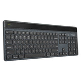 Teclado Alemán Targus Sustainable Energy Harvesting Ecosmart Bluetooth Qwertz Negro