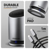 EAN 8595247908735 - Axagon HMC-WL9 base para portátil y replicador de puertos Alámbrico USB 3.2 Gen 2 (3.1 Gen 2) Type-C Gris imagen 6