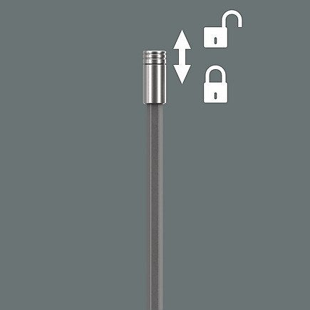 Juego De Puntas Wera Kraftform Kompakt 27 Xl Universal 1 Negro/Verde, 7 Piezas, Cargador Integrado 5051028001