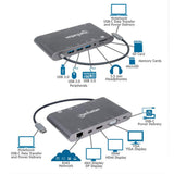 EAN 0766623152808 - Manhattan 152808 base para portátil y replicador de puertos Alámbrico USB 3.2 Gen 1 (3.1 Gen 1) Type-C Pl imagen 10