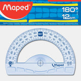 Maped Transportador Geometric 180º Base De 12 Cm En Bolsa -30u-
