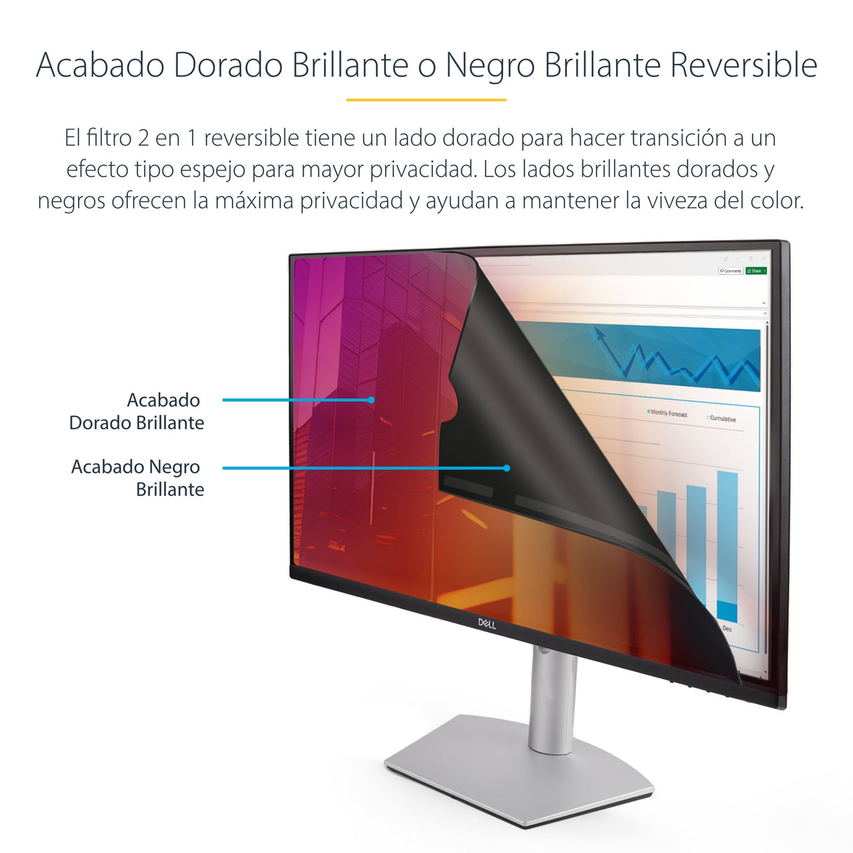 EAN 0065030901895 - StarTech.com 2461G-PRIVACY-SCREEN filtro para monitor 61 cm (24") Filtro de privacidad para pantallas sin imagen 9
