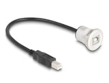 Delock Usb2.0 Typ-B Einbaubuchse Mit Cablep. St. Alu.30cm