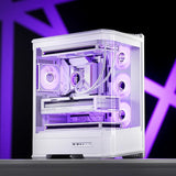 Jonsbo D400 Pc-Gehäuse, Midi Tower, Atx, Tempered Glass - Weiss