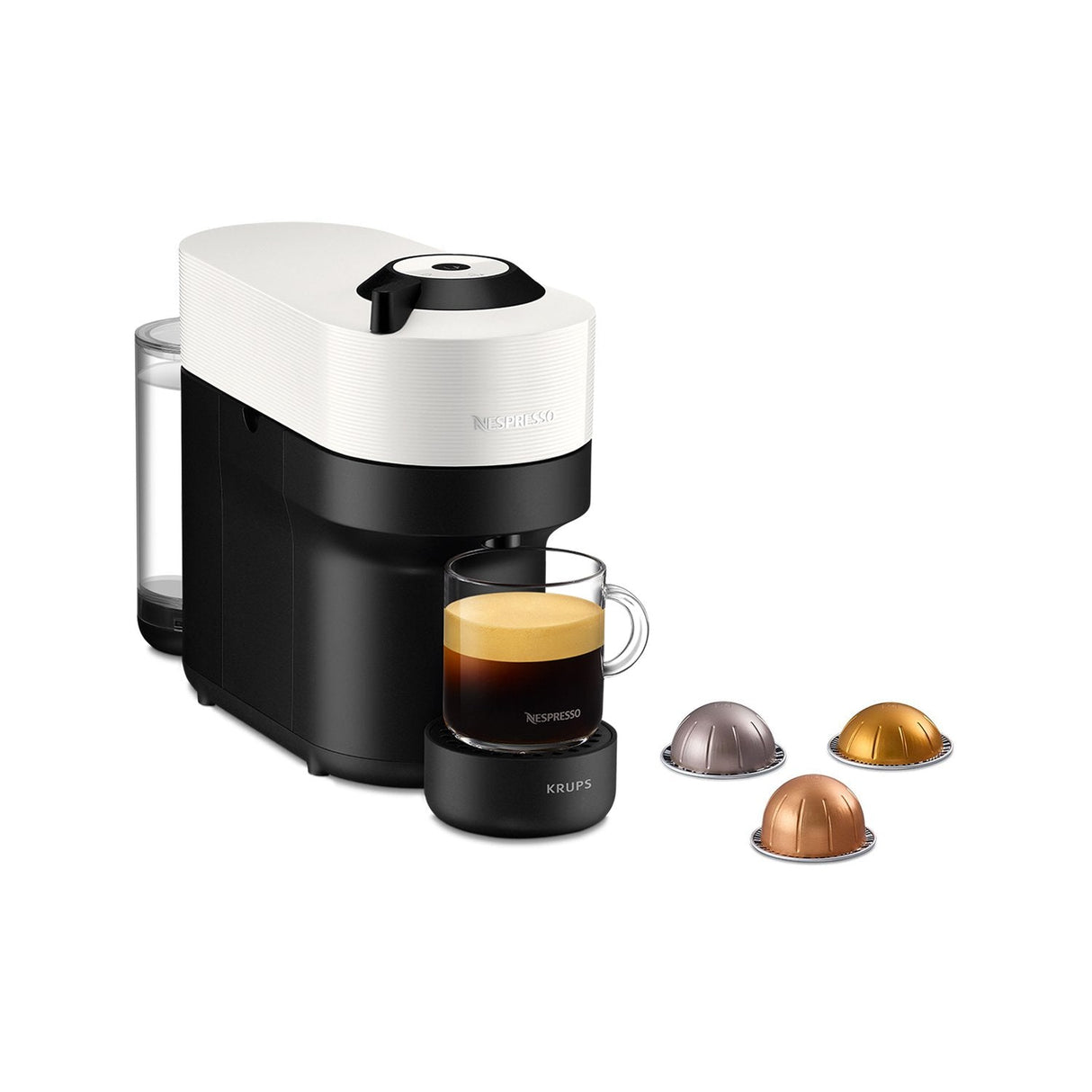 Krups Nespresso Vertuo Pop Coconut White Xn9201, Máquina De Cápsulas
