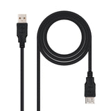 Nanocable Cable Prolongador Usb-A 2.0 Macho A Usb-A Hembra 3m