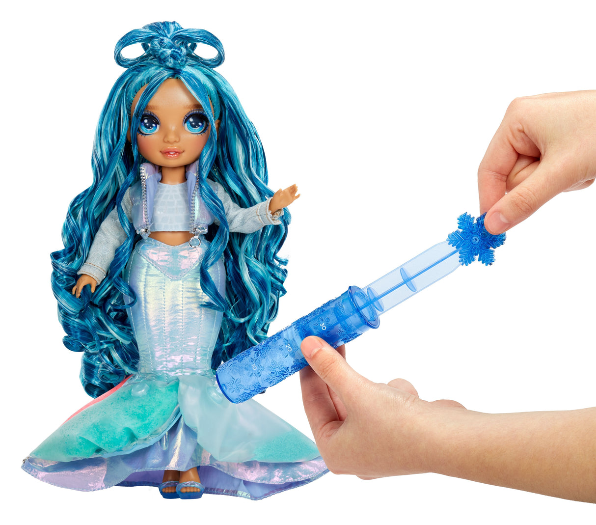 Muñeca  Entretenimientos Rainbow High Winter Wonderland - Bella (Azul), Muñeca 120834-Euc