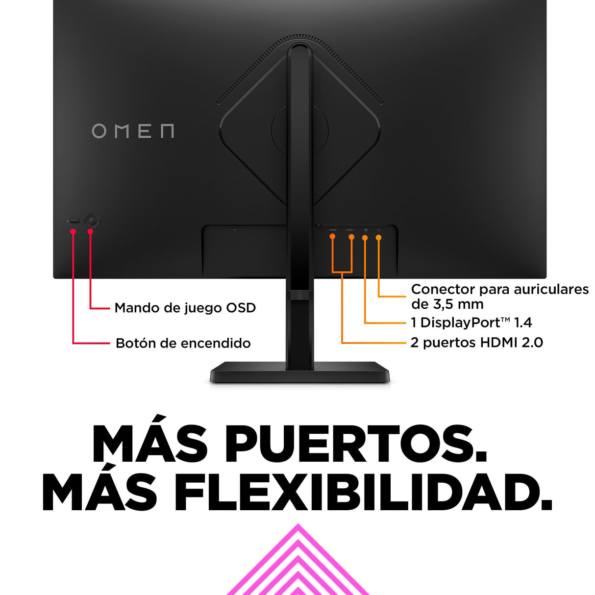 EAN 0197029617989 - OMEN by HP 31.5 inch QHD 165Hz Gaming Monitor - OMEN 32q pantalla para PC 80 cm (31.5") 2560 x 1440 Pixel imagen 8
