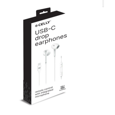 EAN 8021735208136 - Celly UP1300TYPECWH auricular y casco Auriculares Alámbrico Dentro de oído Llamadas/Música USB Tipo C Bla imagen 3
