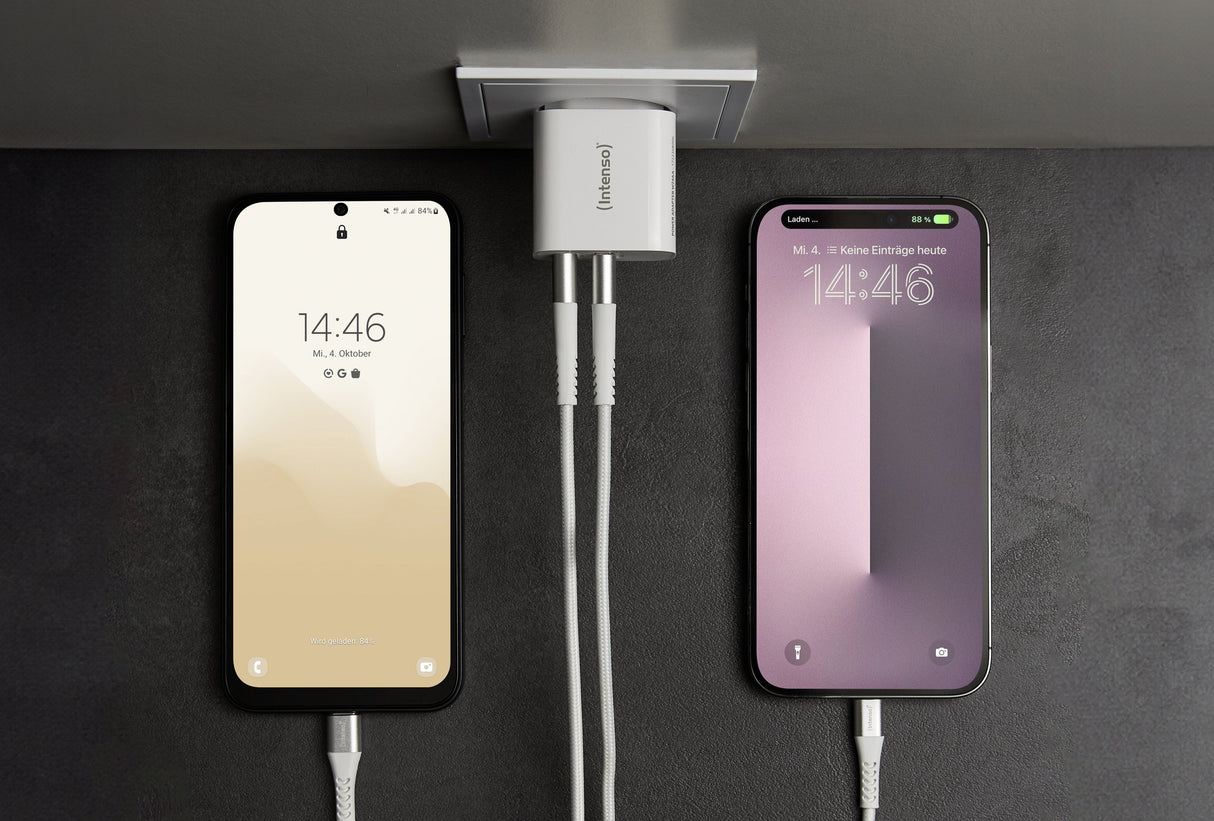 Intenso 2x Usb-A Adaptador Blanco