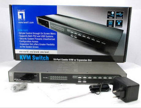 EAN 4015867138083 - LevelOne KVM-1631 interruptor KVM Montaje en rack Negro imagen 4