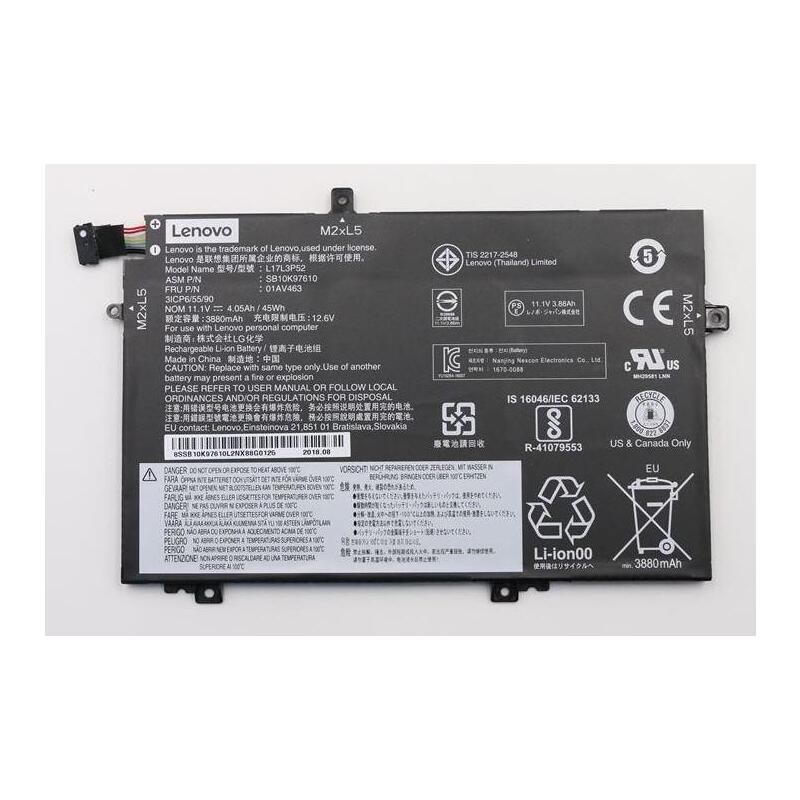 45wh Lithium-Ion Battery For  Lenovo Thinkpad