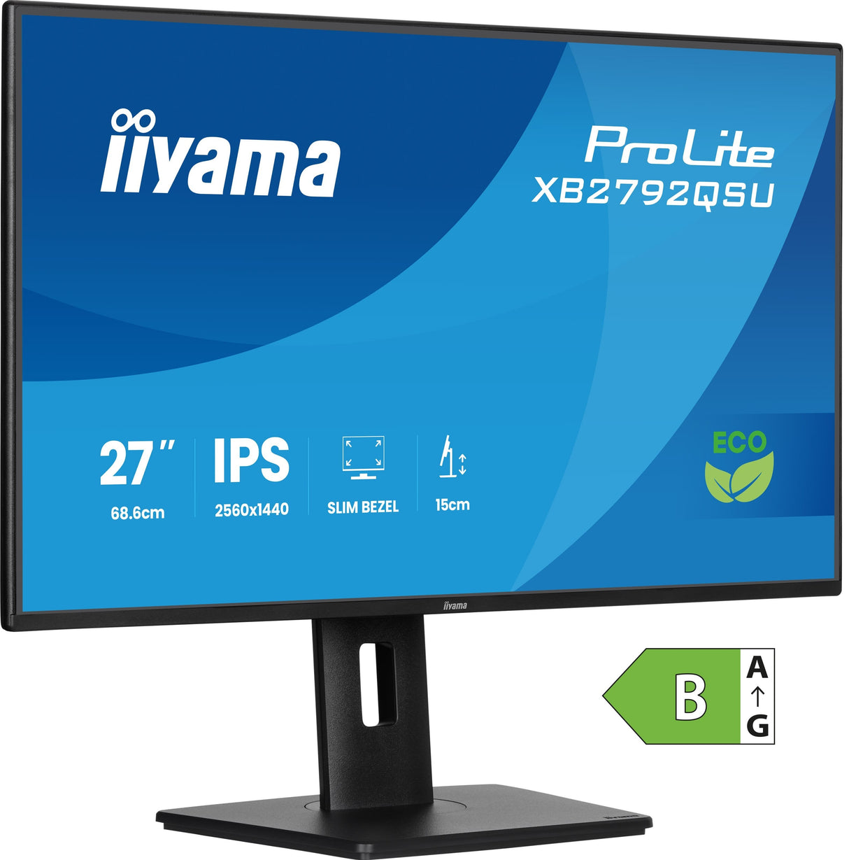 Iiyama Prolite Xb2792qsu-B1 (68.6 Cm (27 Zoll), Negro (Matt), Qhd, Ips, Hdmi, Dp, Usb-Hub, 120hz Panel) Xb2792qsu-B1
