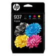 EAN 0199764688569 - HP 937 4-Pack CMYK(4) Original Ink Cartridge cartucho de tinta 4 pieza(s) Rendimiento estándar Negro, Cia imagen 1