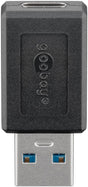 EAN 4040849454004 - Goobay 45400 cambiador de género para cable USB C USB A Negro imagen 1