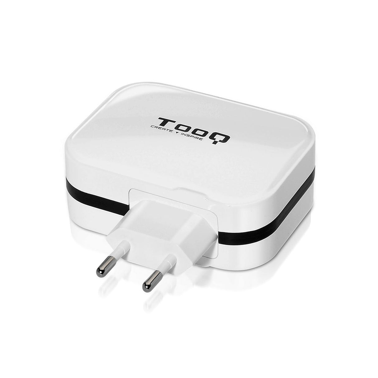 Cargador Pared Tooq Tqwc 1sc04wt Usb C + Usb A 27w Blanco