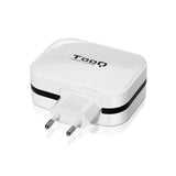 Cargador Pared Tooq Tqwc 1sc04wt Usb C + Usb A 27w Blanco
