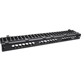 Inline® 19" 1u Cable Management Panel, Ral 9005 Negro