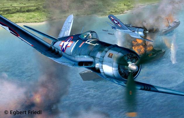 Model Plastikowy Samolot Vought F4 U-1a Corsair