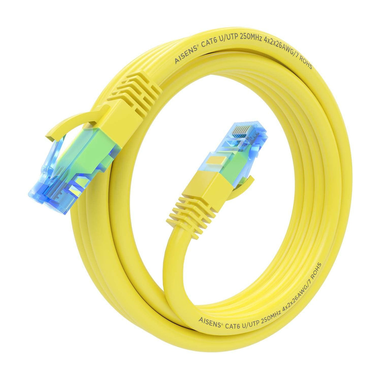 Aisens Cable De Red Rj45 Cat.6 Utp Awg26 Cca - 3m - Amarillo