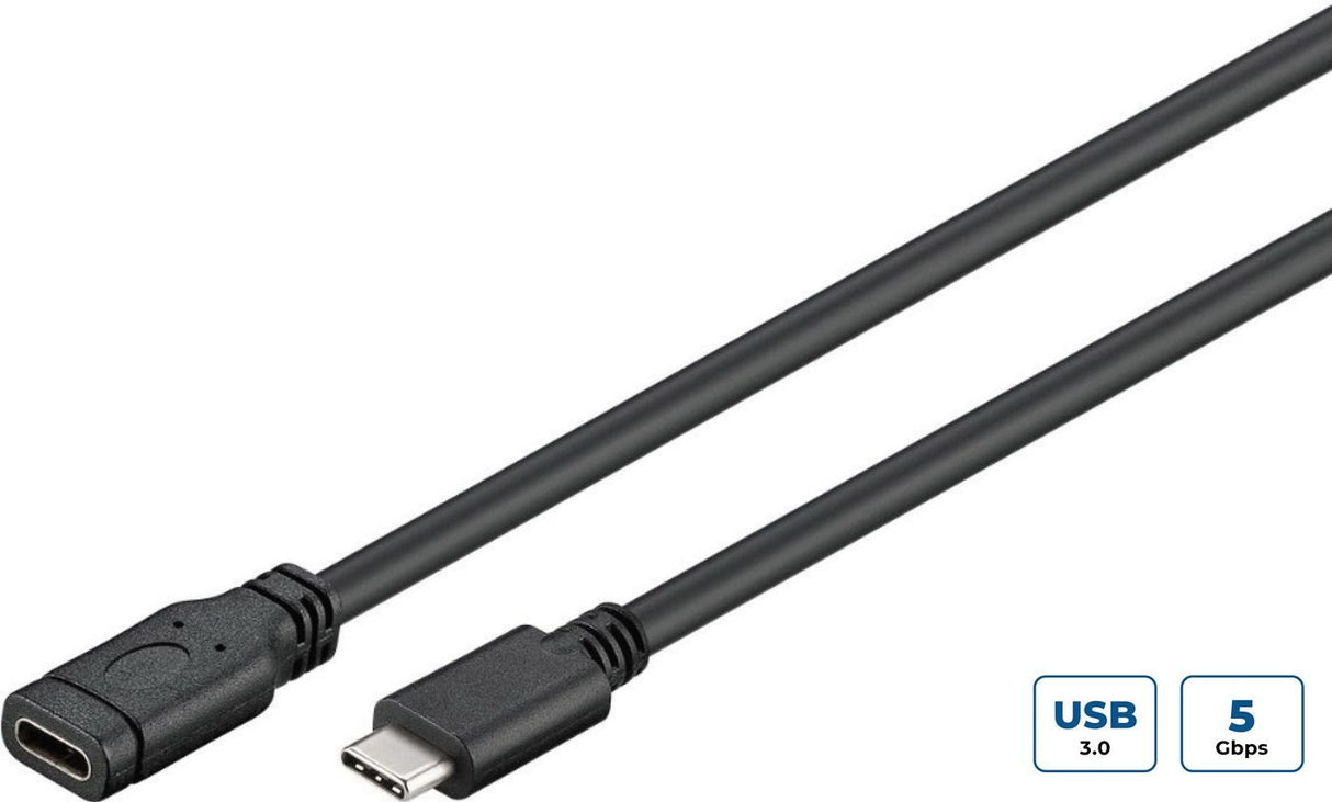 EAN 5715063515198 - Microconnect USB3.1CC05EX cable USB USB 3.2 Gen 1 (3.1 Gen 1) 0,5 m USB C Negro, Plata imagen 1