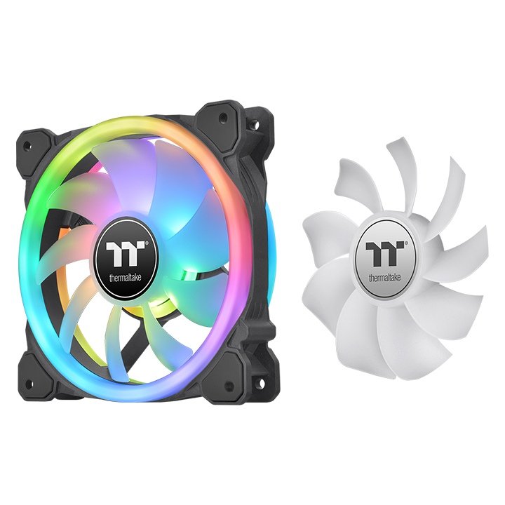Ventilador Thermaltake Swafan 14 Rgb 140x140x25, Pack 3 + Controlador Cl-F138-Pl14sw-A