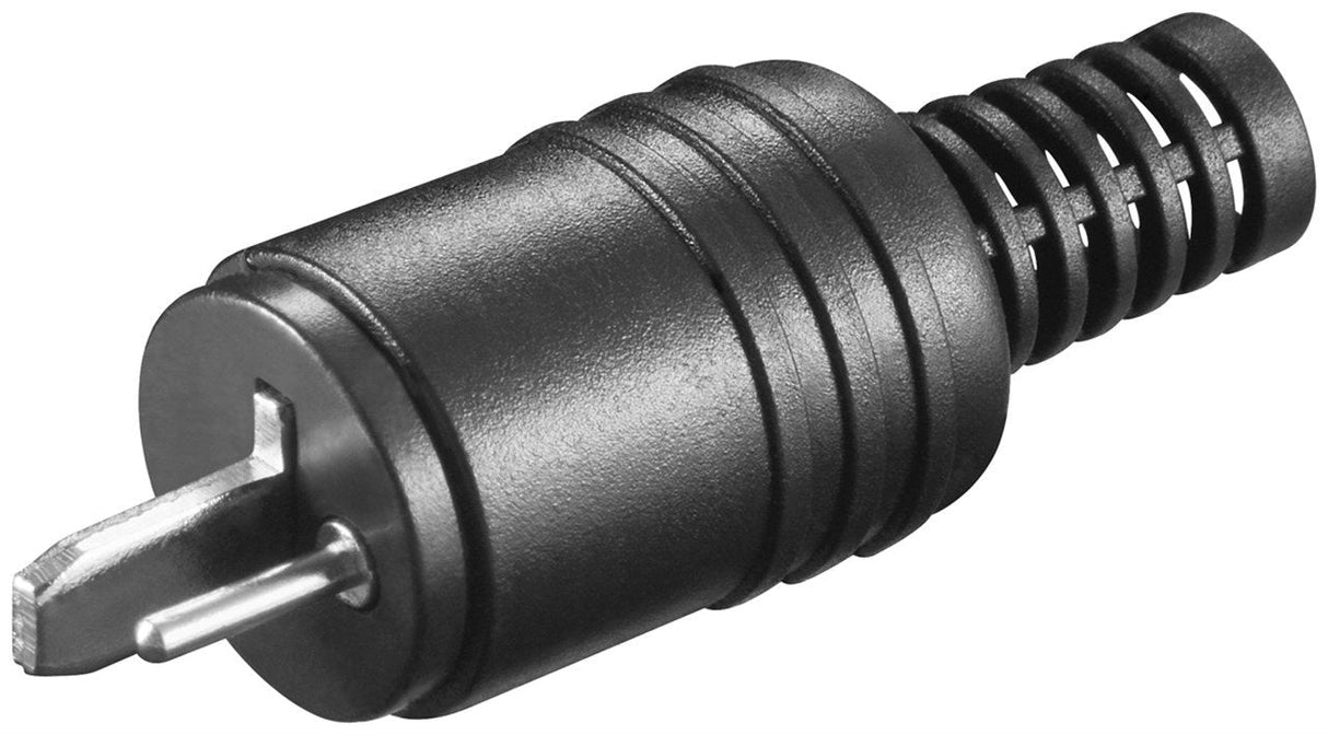 Conector De Altavoz Punto Y Raya Macho Negro