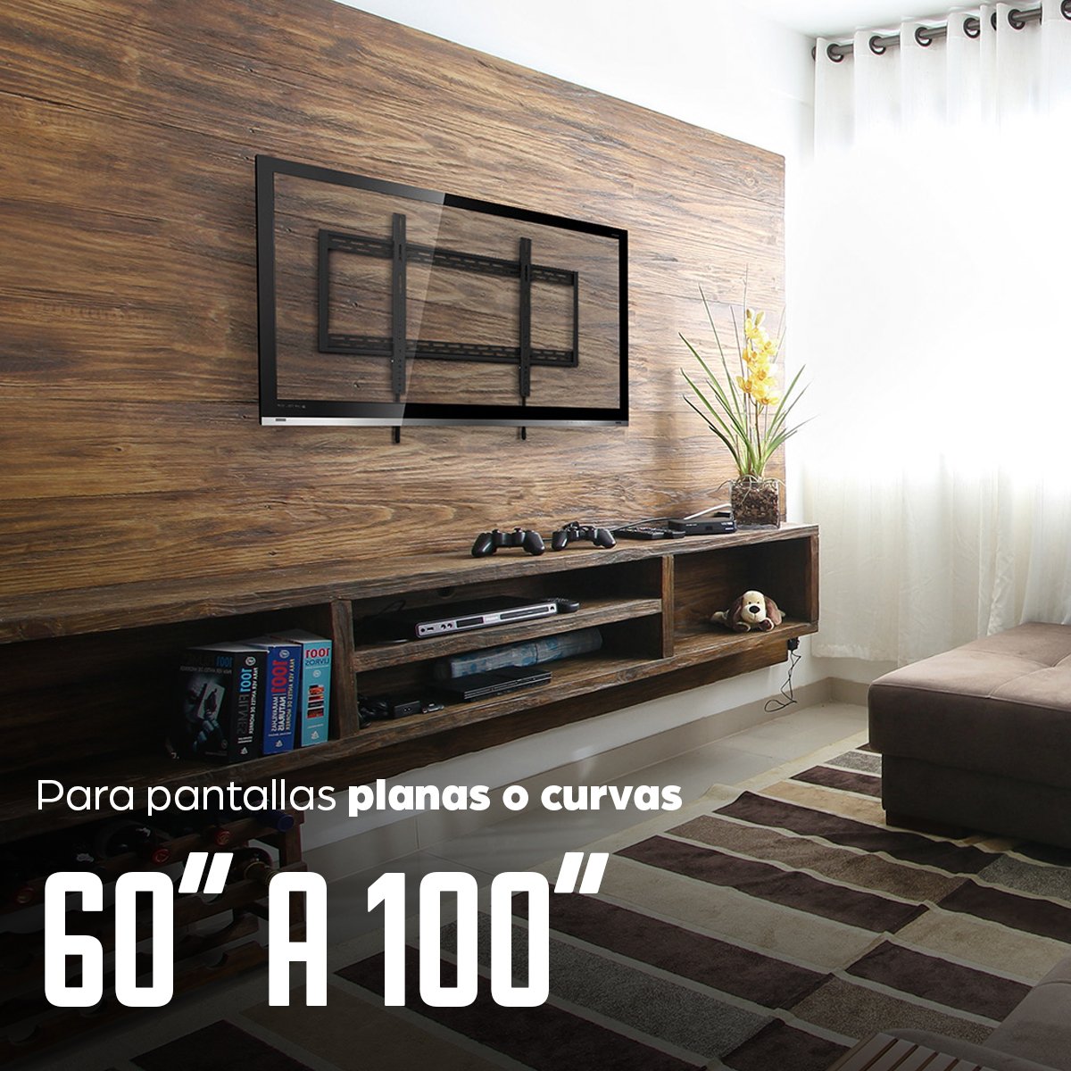 EAN 0766623461993 - Manhattan 461993 soporte para TV 2,54 m (100") imagen 7