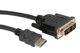 Roline Dvi Cable Dvi(18+1)-Hdmi. M/M. Black. 2.0m
