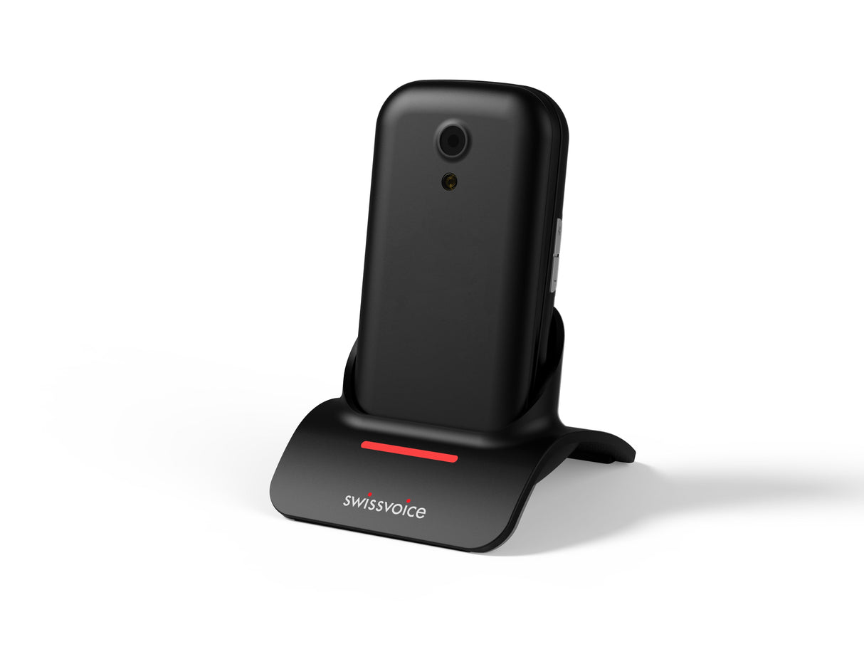 Móvil Senior Concha 2g Swissvoice S24 Negro Móvil Senior Concha 2g Swissvoice S24 Negro