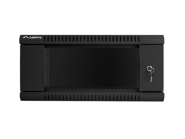 Lanberg Armario Mural Wf01-6404-10b Negro 19\1 4u Ip20 600x450x279mm Hasta 60kg De Carga Accesorios Montaje