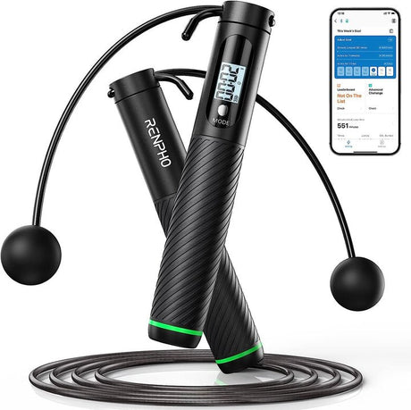 EAN 4897122205088 - Renpho Smart Jump Rope Negro 430 g imagen 1